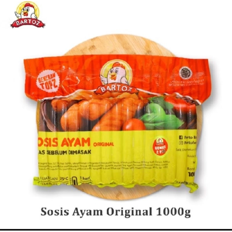 

Bartoz Sosis Ayam Original 1kg / Bartoz / Bartoz Sosis Ayam / Sosis Ayam / Sosis Bartoz / Sosis Ayam Bartoz / Chicken Sausage / Bartoz Sosis