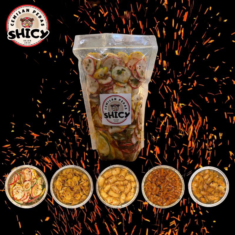 

Kerupuk Seblak Pelangi Pedas Kering 250 gr - Shicy Snack
