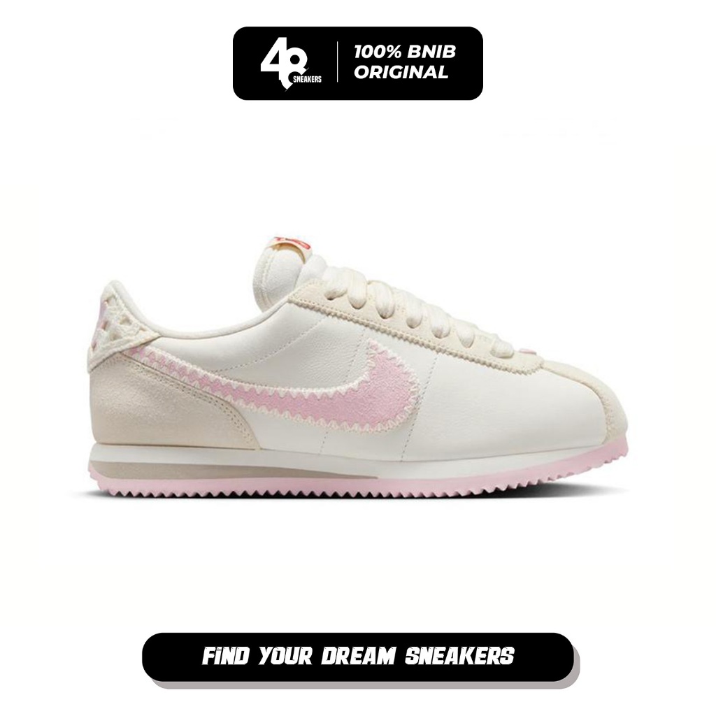 Sepatu Wanita NIke Cortez Sail/Pink Foam (HV6012-161) Original