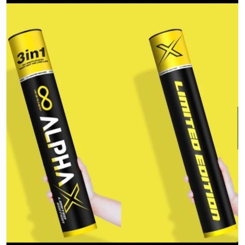 Shuttlecock Alpha X Limited Edition Yellow Badminton