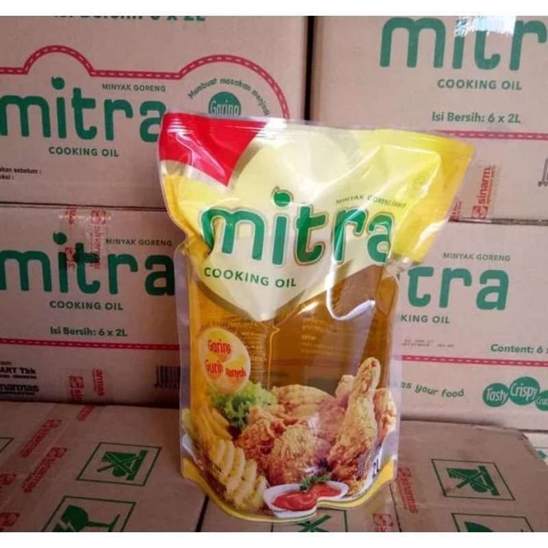 

Minyak goreng mitra 2 literan isi 6 pcs