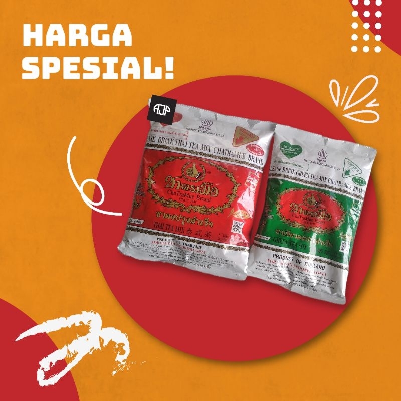 

Thai Tea Mix Chatrameu / Teh Daun Original Thailand | 400 gr