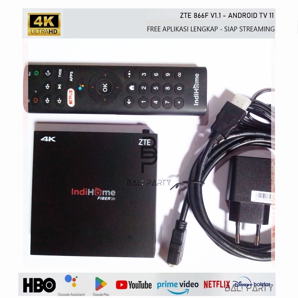 STB Android TV Box ZTE B866F V1.1, Android 14 - RAM 8GB ROM 32GB, Root Unlock, Gaming, Netfilx