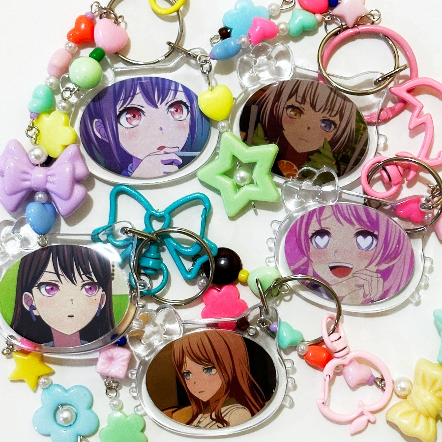bandori: mygo candy kitty keychains ♡ gantungan kunci  bang dream (by zoarbit)
