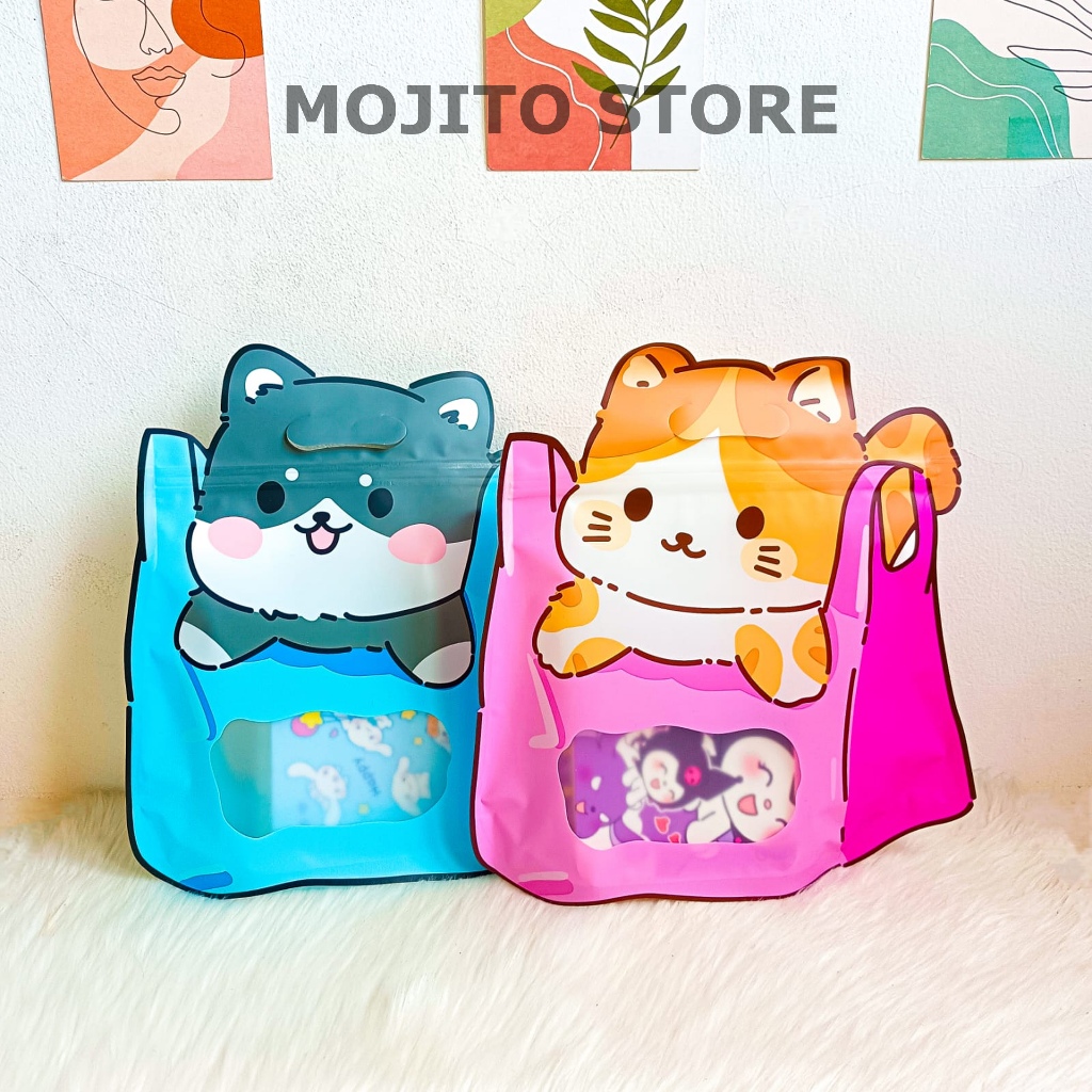 

PLASTIK ZIPPER SNACK ULTAH ULANG TAHUN BINGKISAN HAMPERS KLIP CLIP IDUL FITRI GOODY BAG KUCING