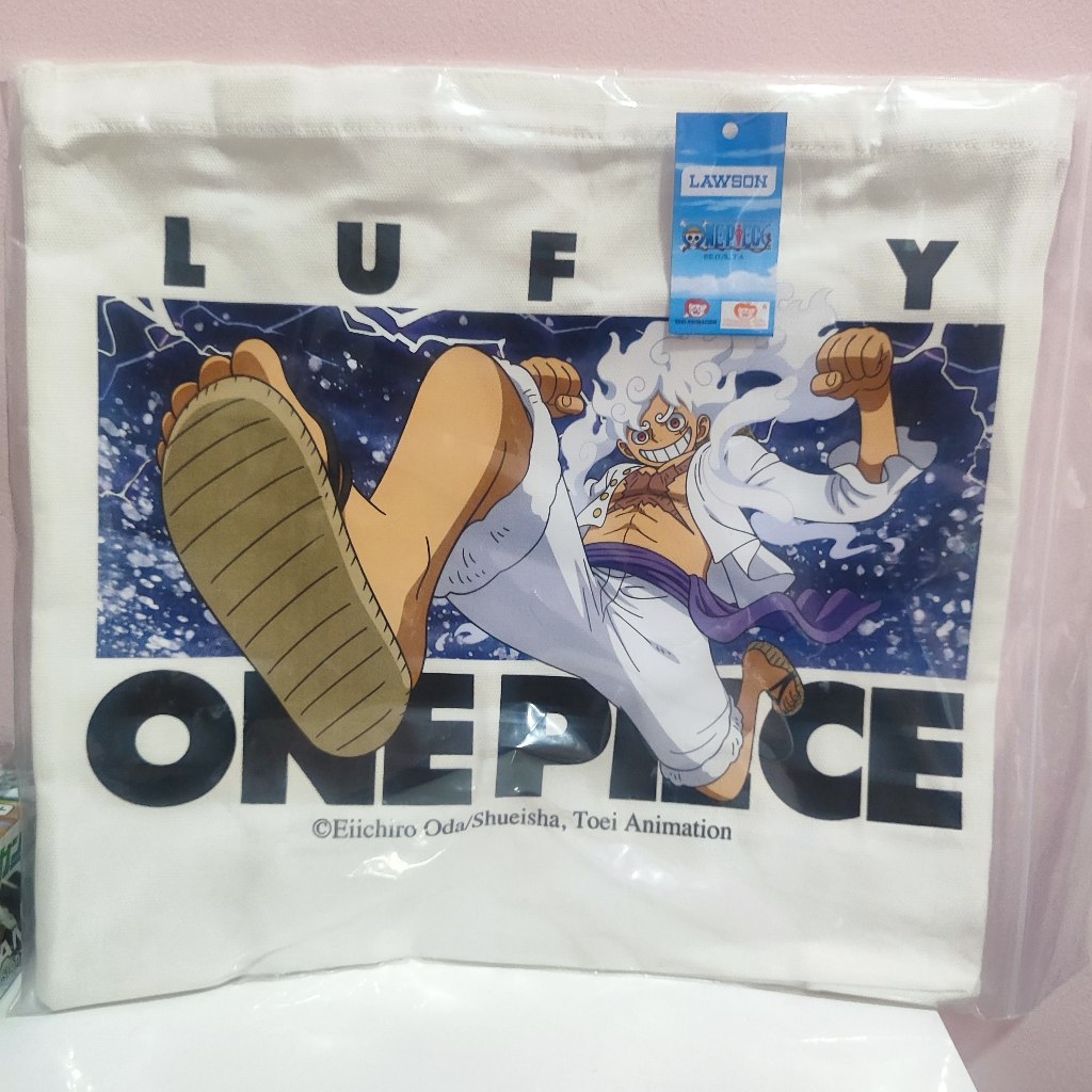 Lawson x one piece totebag gear five 5 luffy limited edition
