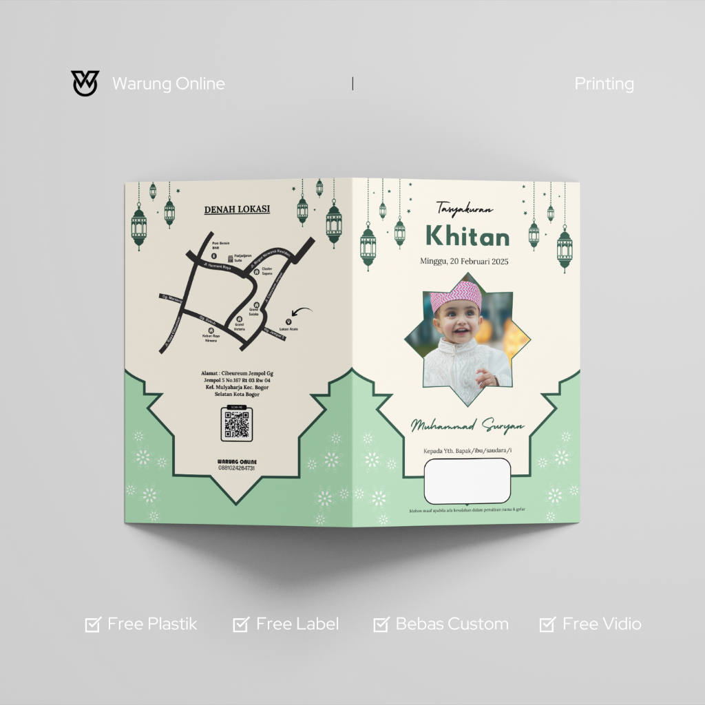 Undangan Khitan Tema Islamic 9