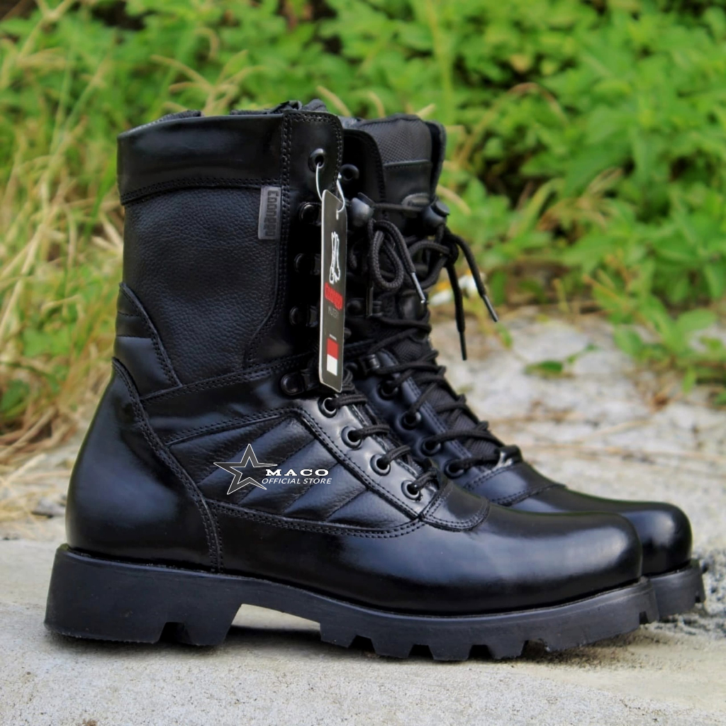 Sepatu PDL Kulit Asli Model Terbaru Sepatu PDL TNI POLRI SATPAM BRIMOB DAMKAR SECURITY Original Caan