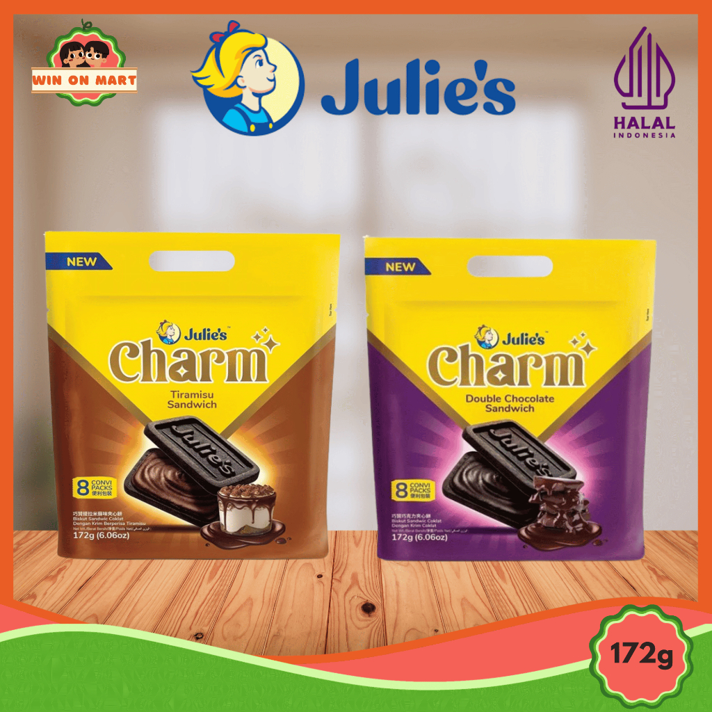 

BISKUIT | JULIE'S CHARM 172g | DOUBLE CHOCOLATE | TIRAMISU