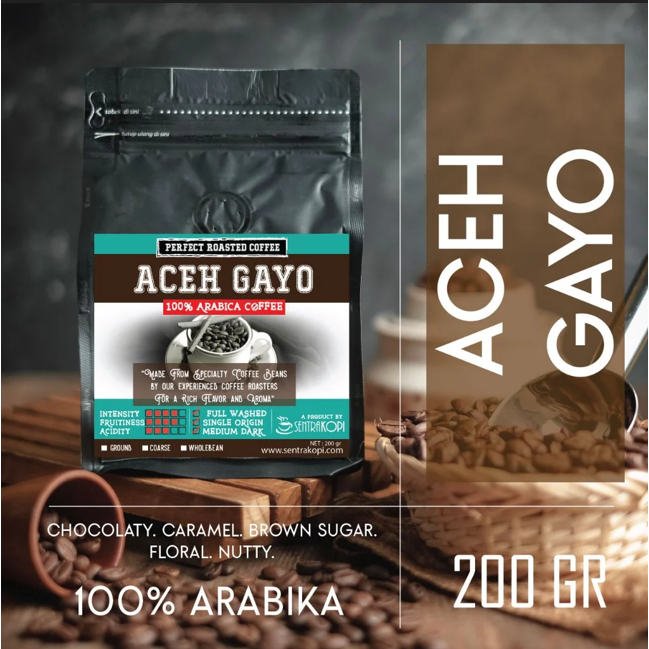 

Kopi Arabika Aceh Gayo 200 Gram - Arabica Premium Coffee