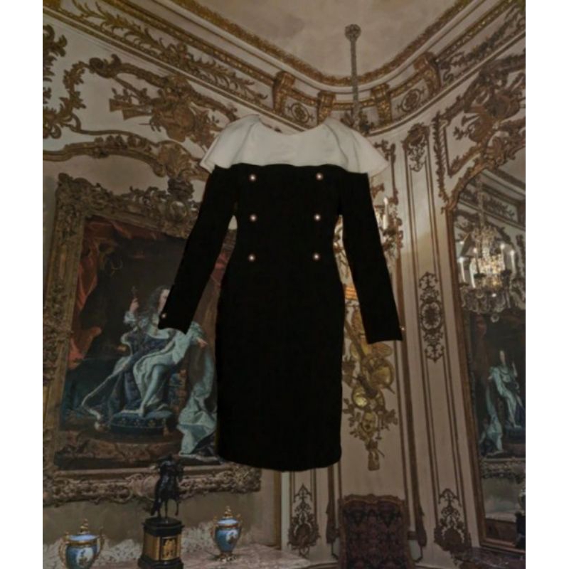 dres musim dingin, dres musim semi, dress sailor, dres karah sailor, dress hitam pres body, Korea dr