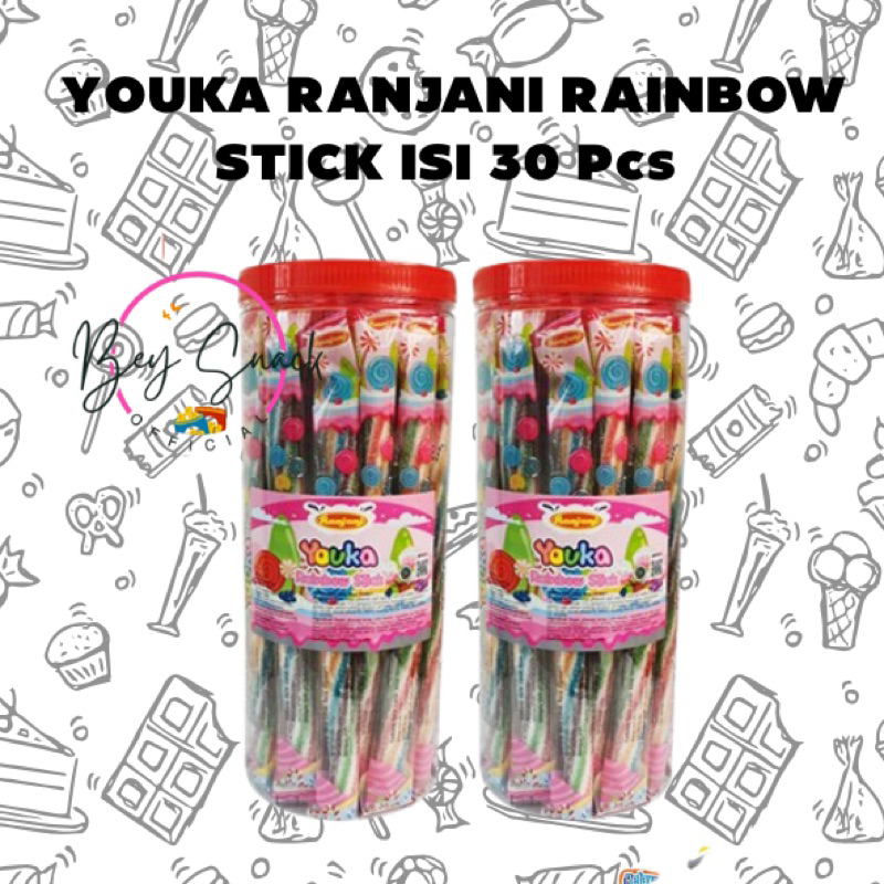 

RANJANI YOUKA RAINBOW STICK ISI 30 PCS