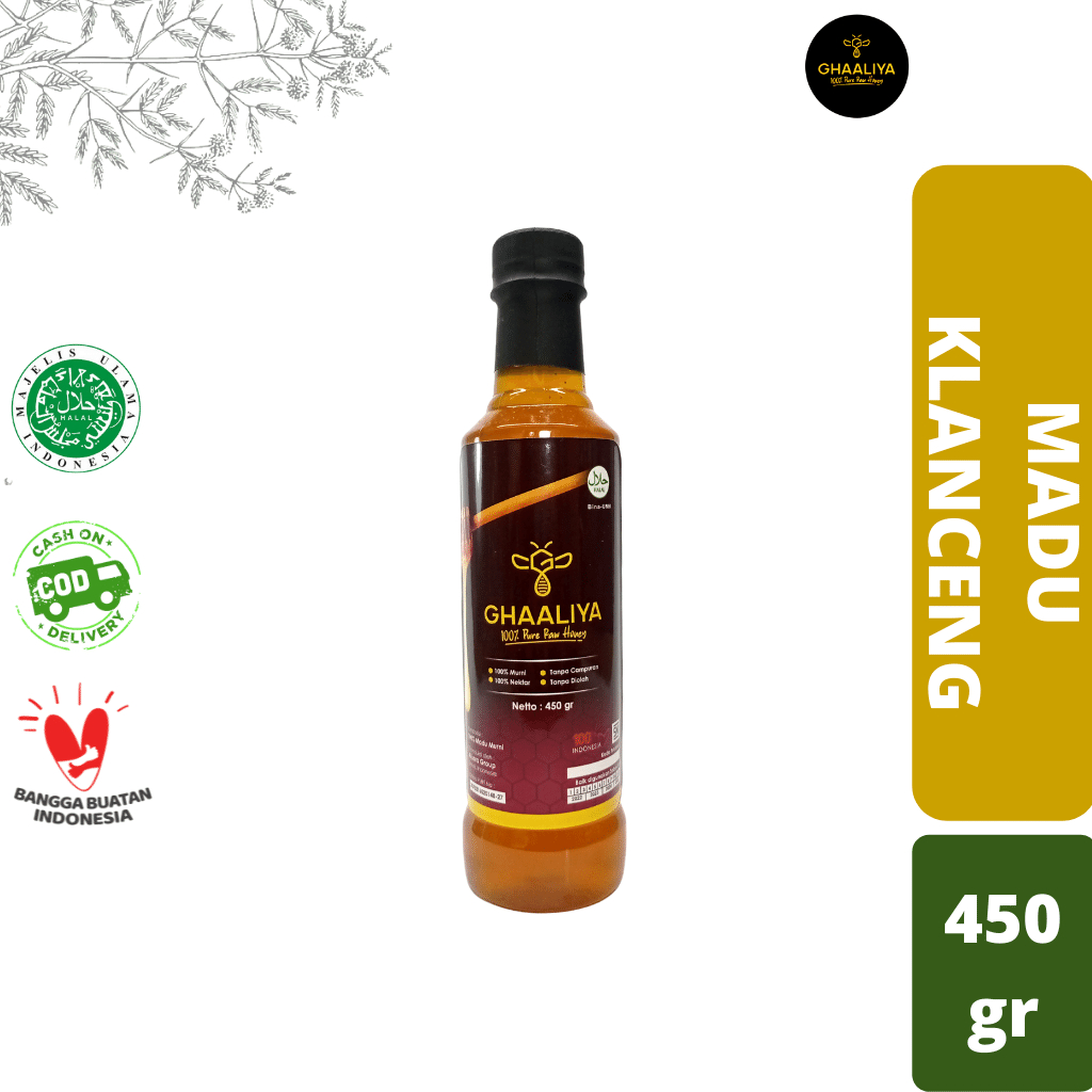 

Madu Murni Asli Madu Trigona Madu Klanceng Nektar Multiflora 450gr
