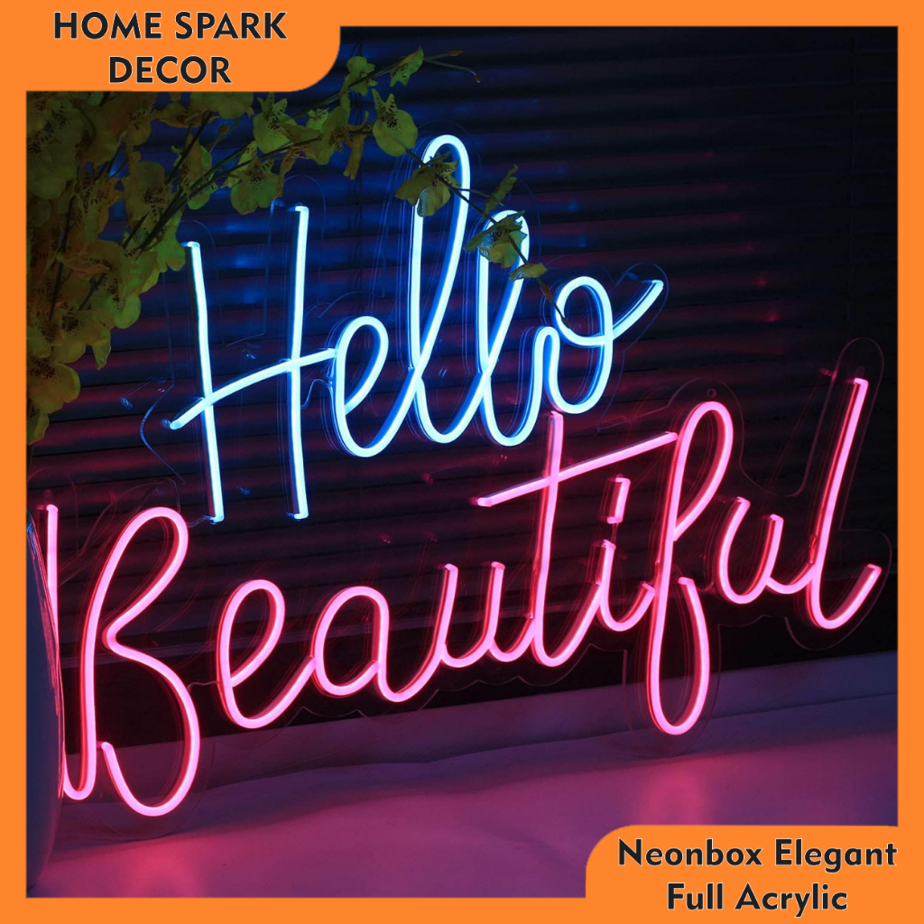 Neon Sign Custom – Lampu Neon Flex Desain Sendiri untuk Kafe, Kamar, Studio