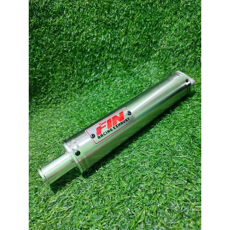 Silincer Carbon Knalpot Fin Racing Exhaust Type stenlis Moncong Lurus CNC Ninja R SS RR SSR 2 Tak