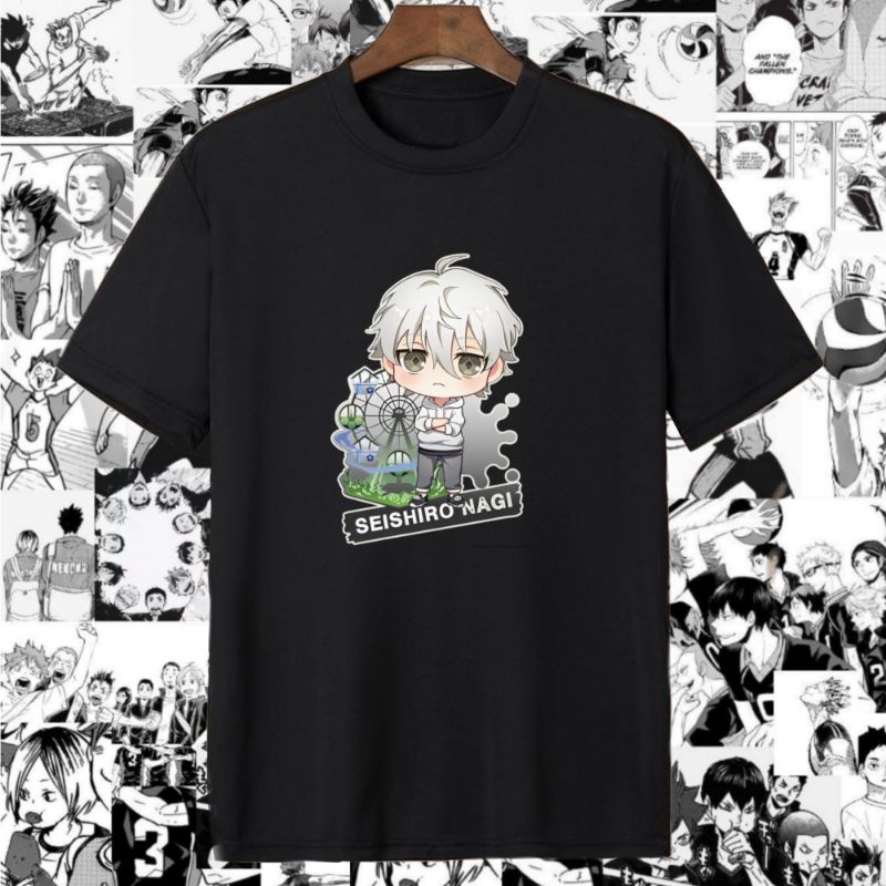 Kaos nagi playground pict anime blue lock T-shirt nagi seishirou