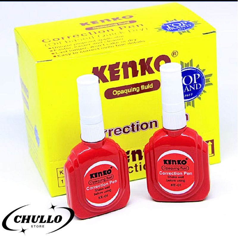 

TIP EX CAIR KENKO KE-01/ TIP X CAIRAN KOREKSI KENKO CORRECTION PEN (12 Pcs)