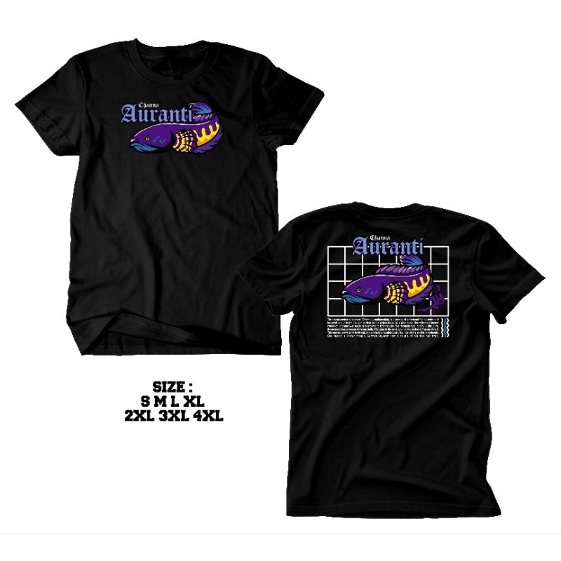 JEBER KAOS CHANNA AURANTI / BAJU IKAN PREDATOR CHANA