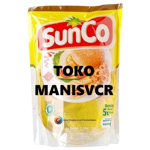 

(TOKO MANISVCR) SUNCO MINYAK GORENG REFIL 2 LITER / SUNCO 2 LITER