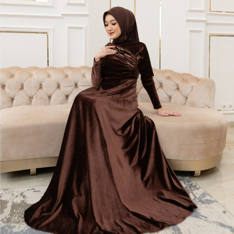 MYLYF OFFICIAL - VANDA DRESS - CIRCLE - GAUN - PANJANG - RESEPSI LAMARAN PREWED LEBARAN BUKBER - WAN