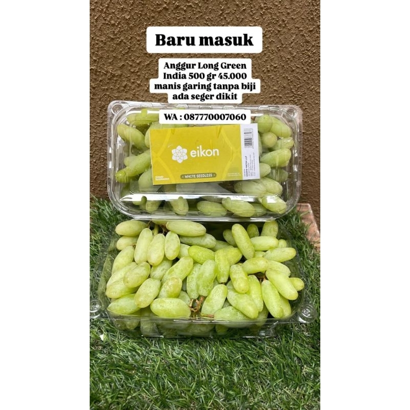 

ANGGUR LONG GREEN 500 GRAM