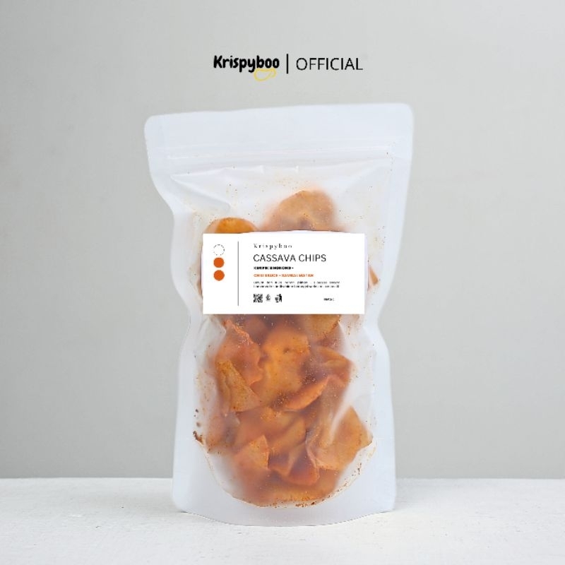 

Krispyboo - Camilan Snack Keripik Singkong Premium | Sambal Matah 100 g