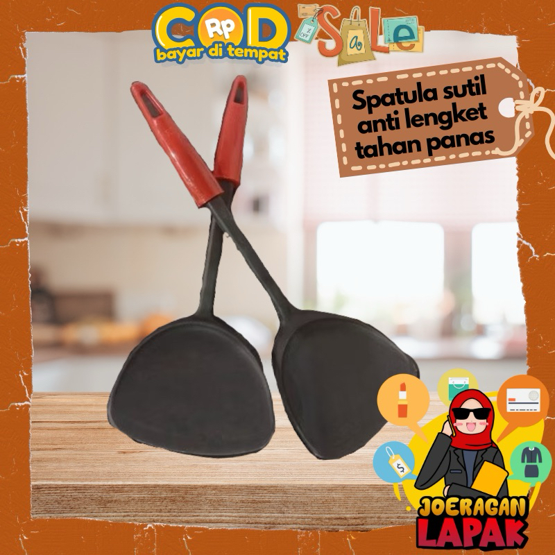 [JOERAGAN LAPAK] SPATULA PLASTIK SUTIL TAHAN PANAS ANTI LENGKET PLASTIK SODET TEBAL KUAT KOKOH