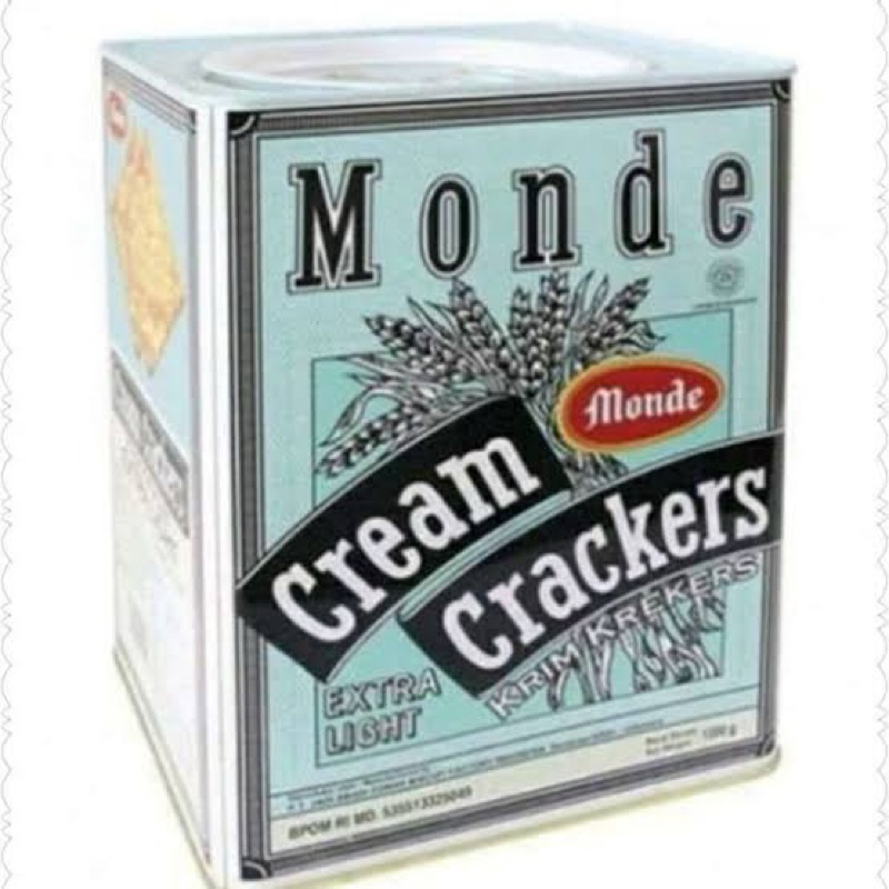 

Monde Cream Crackers Kaleng 1200gr
