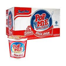 

POP MIE KUAH RASA AYAM 75GR / 1 DUS ISI 24 PCS