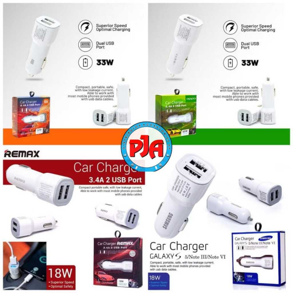 Charger Mobil Saver Mobil Car Charger Fast Charging 2 Usb Port Fast Charger