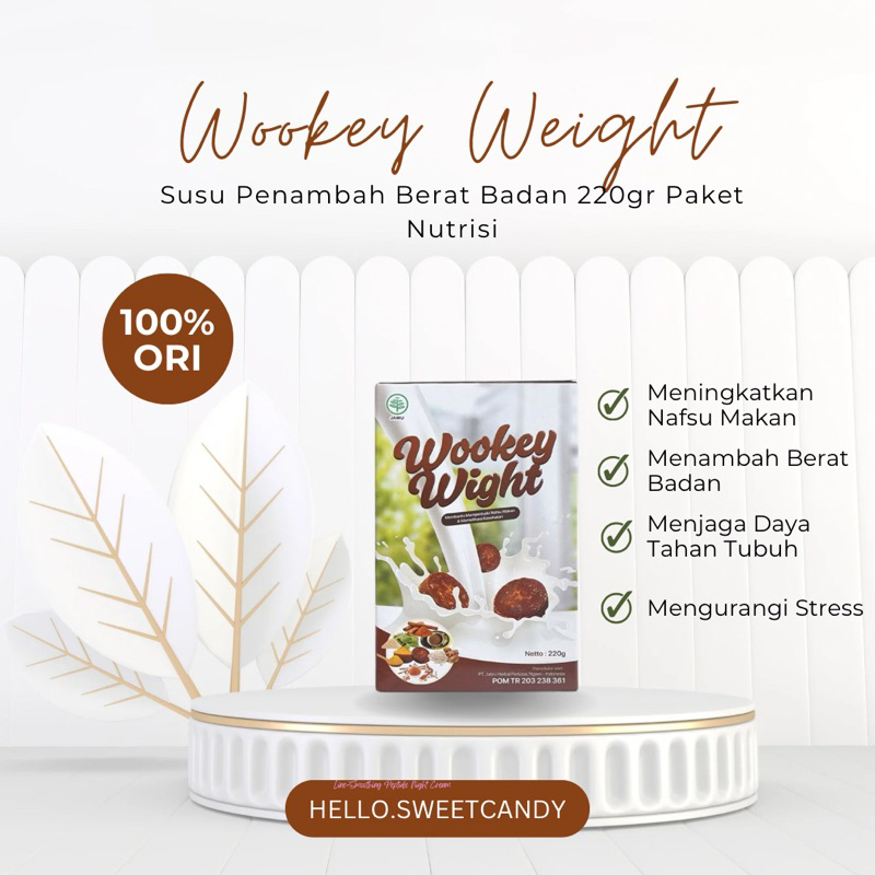 

NEW -[Wookey Weight] - Susu PenambahBerat Badan BPOM Herbal Alami Paket Nutrisi