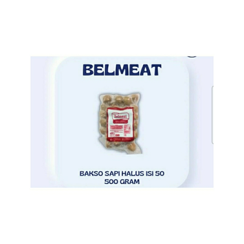 

Belmeat Bakso Sapi Halus 500gr (Isi 50 pcs)