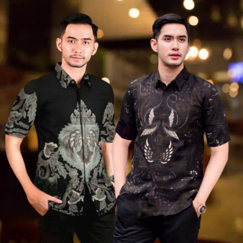 Batik Pria Lengan Pendek Modern Terbaru Hem Pendek Baju Batik Pria Baju Batik Pria Lengan Pendek