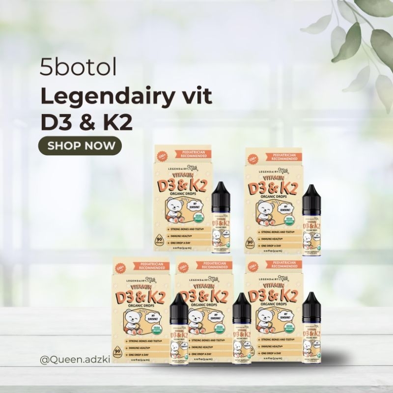 Dapat 5btol - Legendary Milk Baby Vit D3 & K2