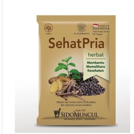 

Jamu Sehat Pria Sido Muncul isi 10 Sachet