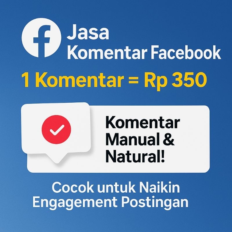 Paket Aktivasi Postingan FB | Respons Real & Aman