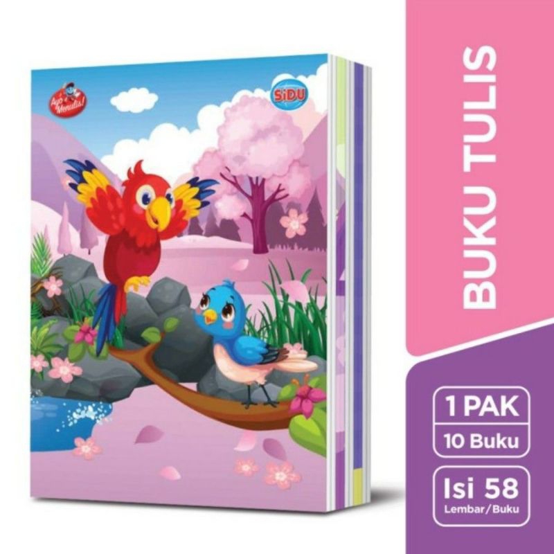 

Buku Tulis SIDU isi 58 Lembar ( Per Pack 10 pcs ) / Buku Tulis Sinar Dunia isi 58 Lembar