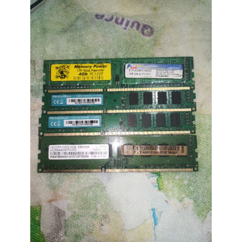 RAM DDR3 2GB & 4GB 1333Mhz & 1600Mhz