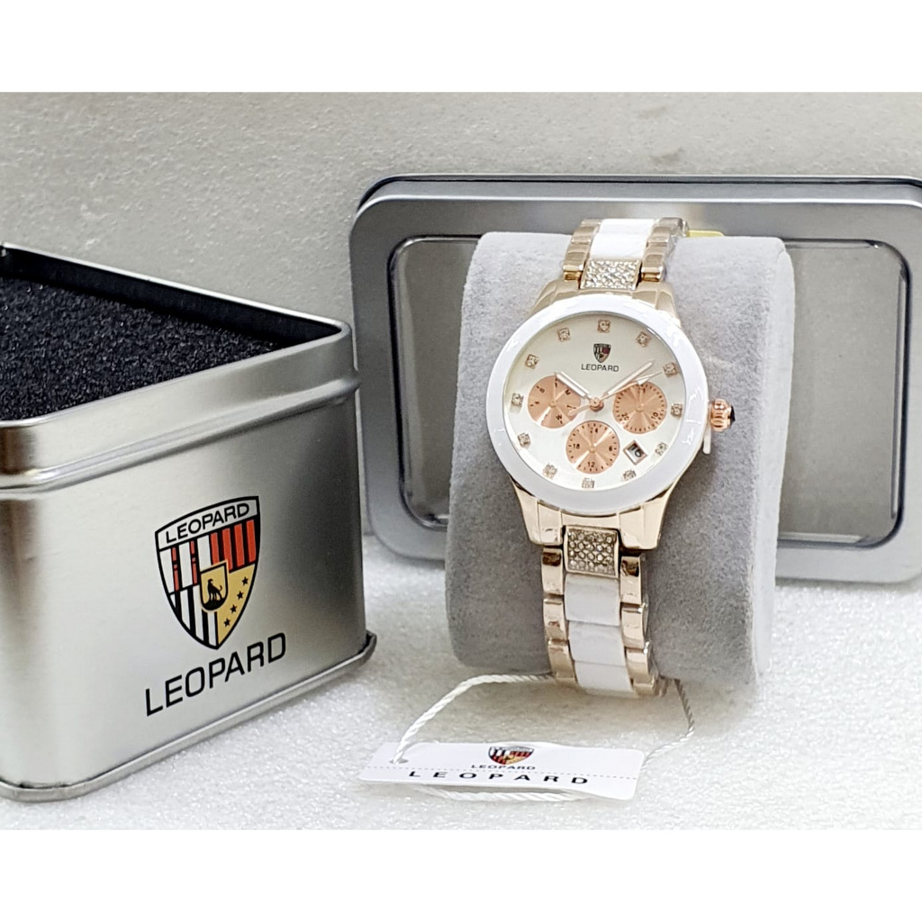 LEOPARD 8093 Jam Tangan Wanita Original Rantai