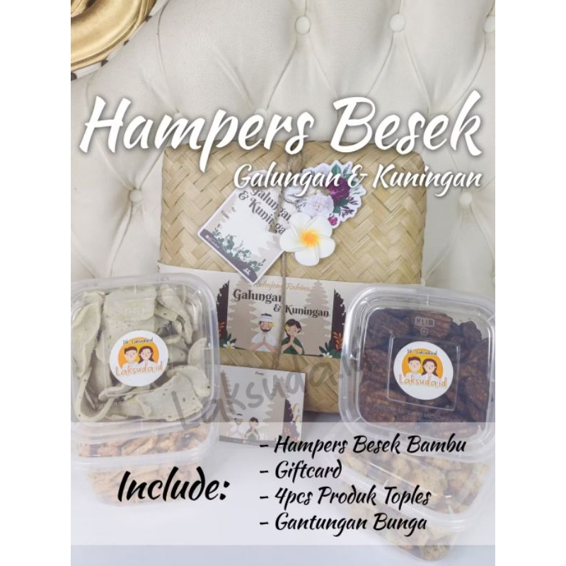 

Hampers Box/Besek Hari Raya Galungan Kuningan Lebaran Nyepi Minimalis Produk Basreng Laksuda.ID (KHUSUS PENGIRIMAN INSTANT BALI)