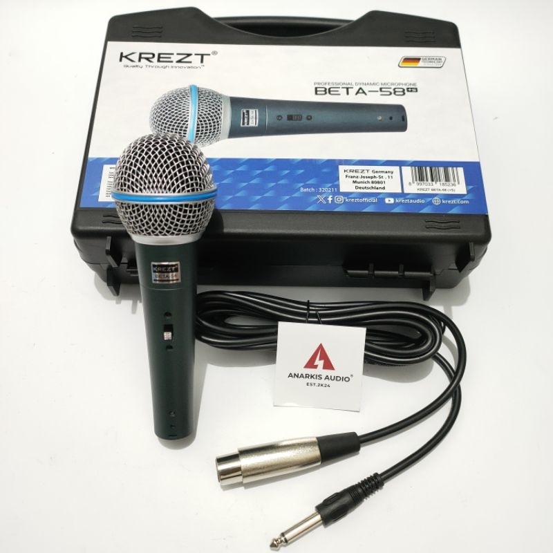 MICROFON KREZT BETA-58 MIC KABEL KREZT BETA-58