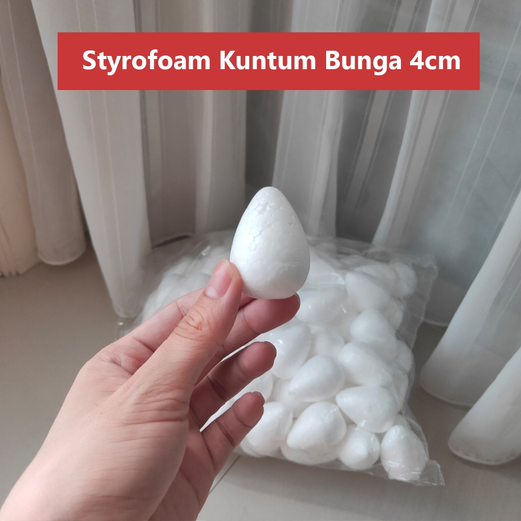 

Styrofoam Kuntum Bunga 4cm ECERAN 1 pc Gabus Kelopak Bunga