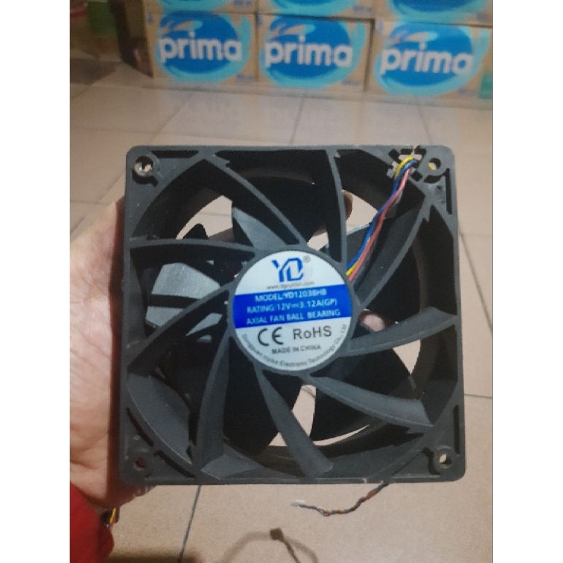 FAN HIGH SPEED DC 12V 3.1A  12CM.