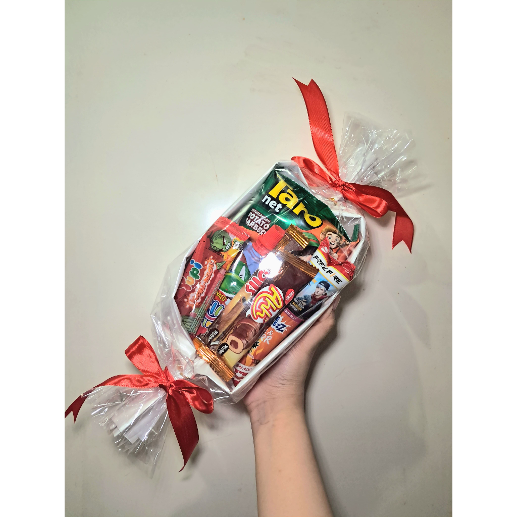 

Parcel Snack Mini, souvenir, hampers, gift ulang tahun, wisuda, lebaran, imlek, natal, paskah