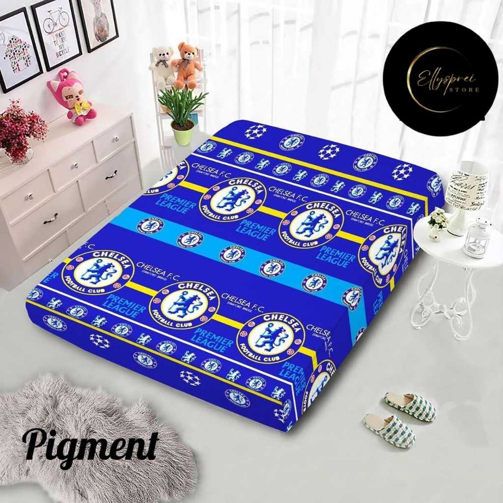Sarung Kasur Busa Resleting Motif Club Bola Random - Sprei Resleting Motif Bola Karakter Anak Cowok