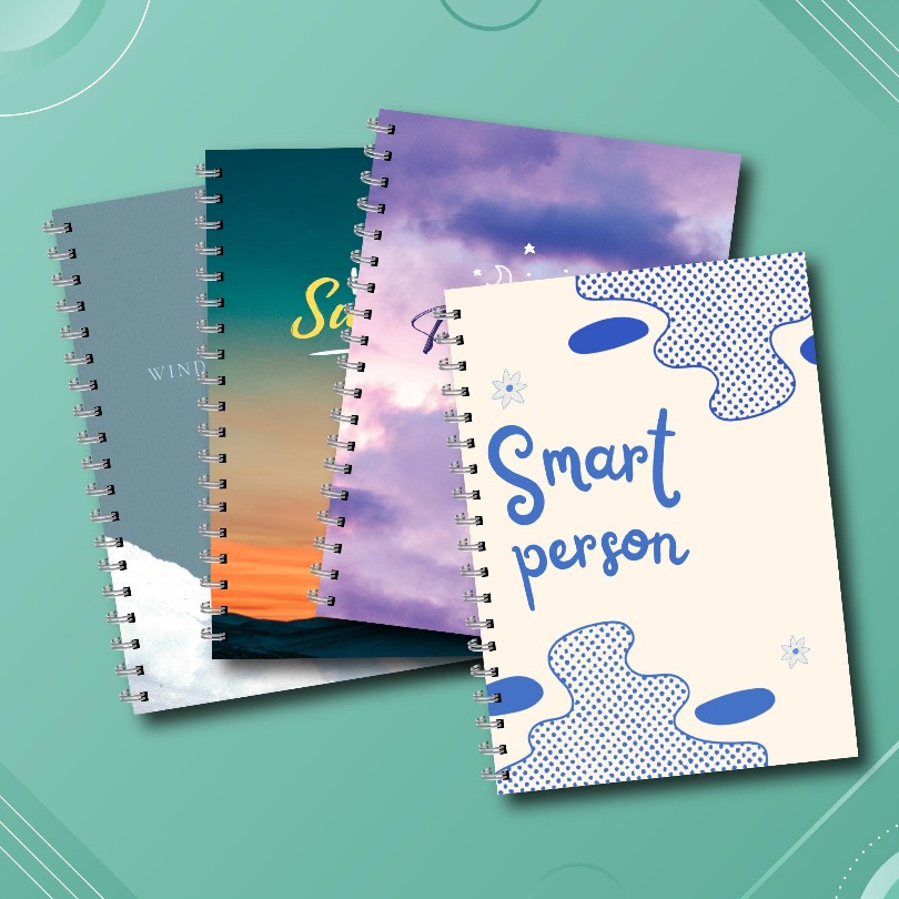 

Notebook Spiral A6 Terbaru/Buku Diary Aesthetic isi 50 lembar