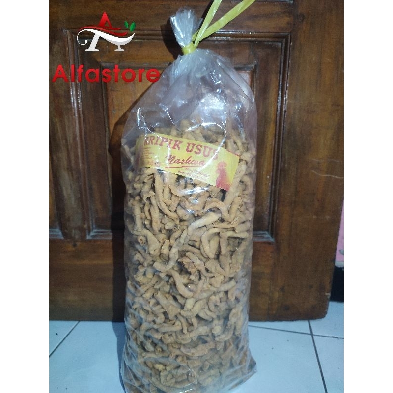 

Kripik usus NASHWA premium enak gurih renyah {ory,pedas,pedas daunjeruk} 200g,500g, 1kg,