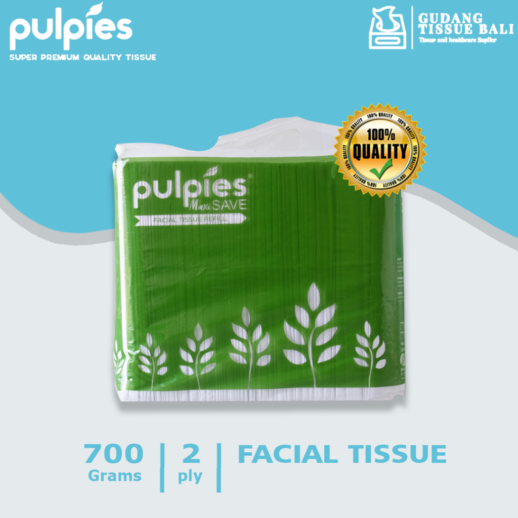 Pulpies - Tisu Wajah/Tisue Halus/Facial Tissue 700gram- 2 ply
