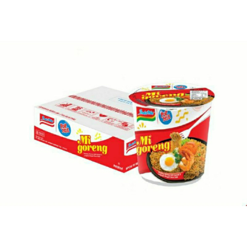

Pop mie Mi instan cup goreng 12 pc @80g