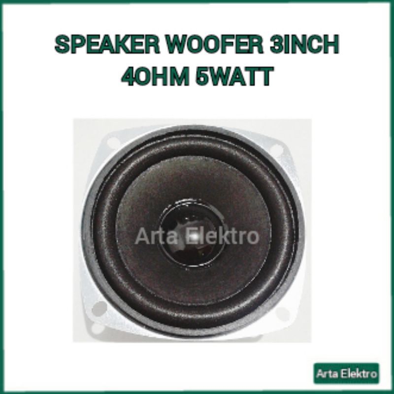 SPEAKER WOOFER 3 INCH 4 OHM 5 WATT
